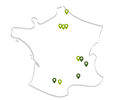 Carte de France des tiers-lieux ESS ETIC
